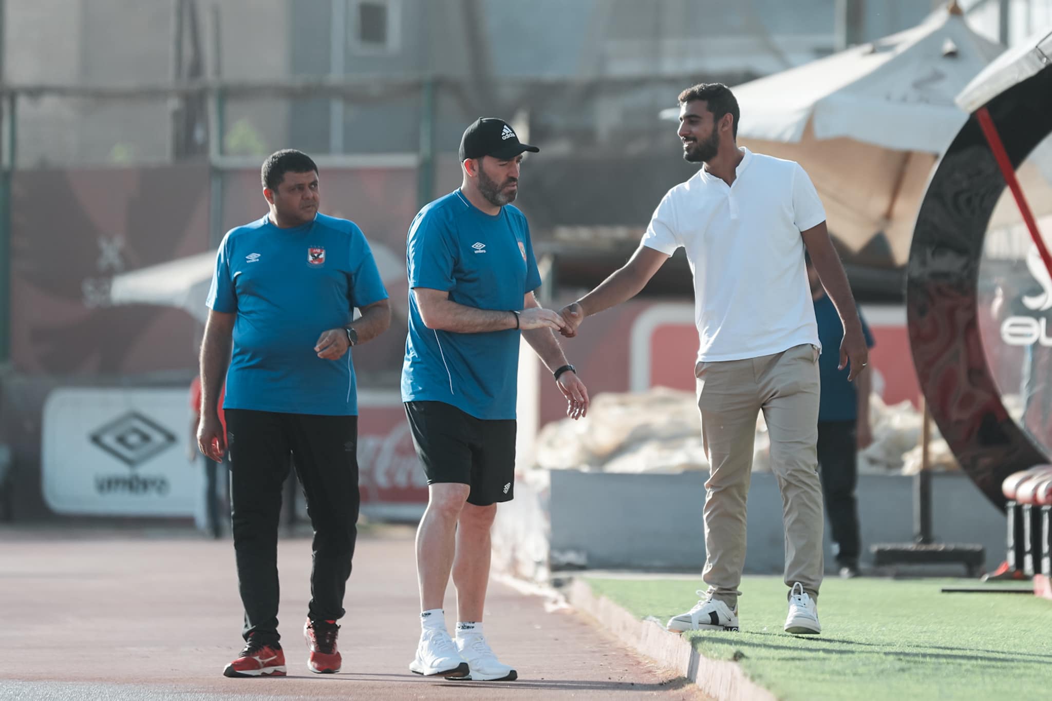 ظهور أحمد ياسر ريان في جلسة تدريب الأهلي (2)