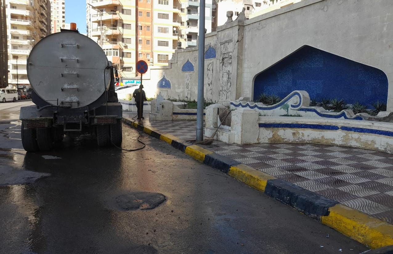 تنظيف الشوارع وتطهير المساجد بالإسككندرية (6)