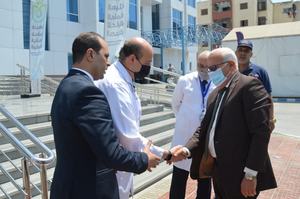محافظ بورسعيد بمستشفى النصر اليوم