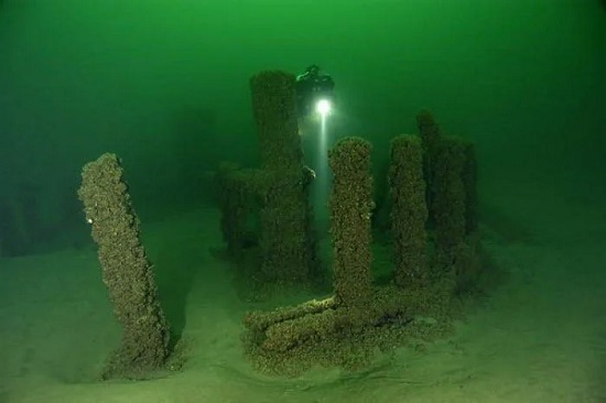 Stonehenge in Lake Michigan