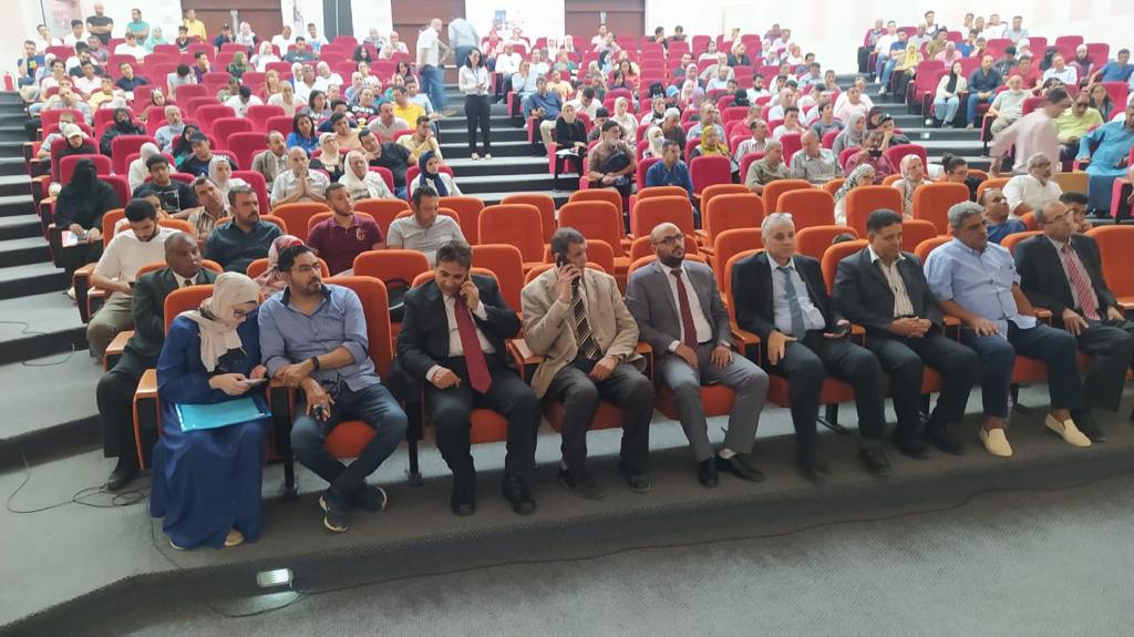 جانب من الحضور بندوة جامعة بنها بالعبور