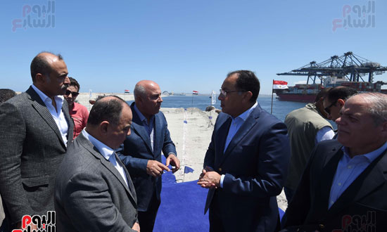 رئيس الوزراء يتفقد ميناء الدخيلة بالاسكندرية ‎‎ (27)