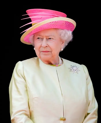 قبعة الملكة اليزابيث الزاهية