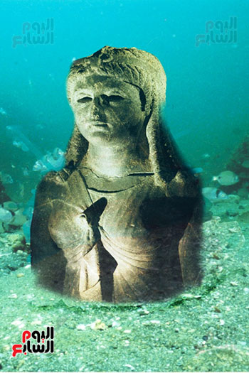 تمثال-لملكة-من-العصر-البطلمى-فى-أبوقير