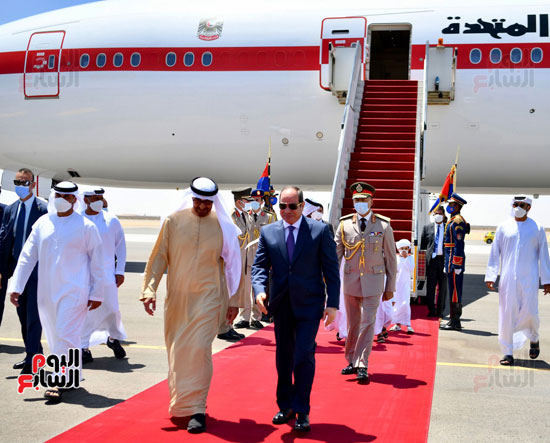 الرئيس السيسي يستقبل الشيخ محمد بن زايد آل نهيان رئيس الإمارات (2)