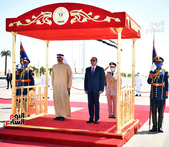 الرئيس السيسي يستقبل الشيخ محمد بن زايد آل نهيان رئيس الإمارات (3)