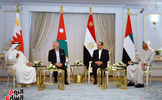الرئيس السيسى وقادة الأردن والإمارات والبحرين (2)