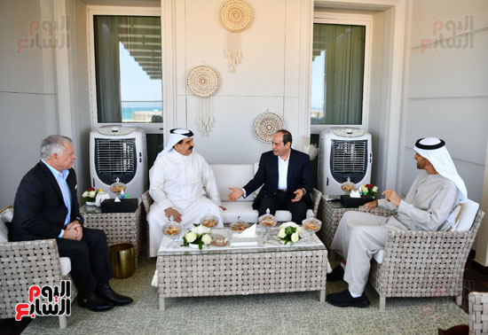 الرئيس السيسى وقادة الأردن والإمارات والبحرين (4)