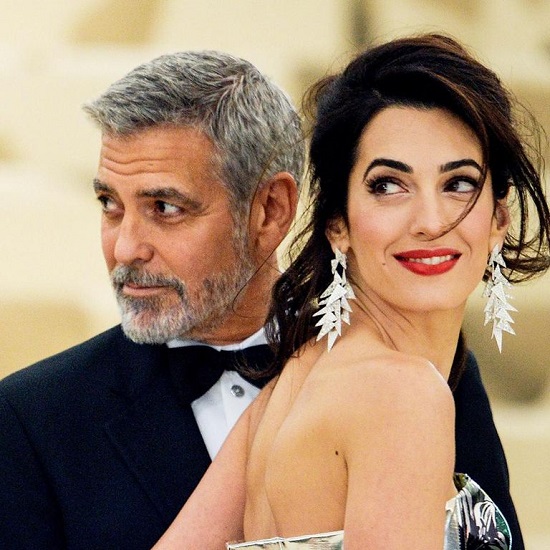 Amal Clooney and her husband