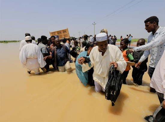 فيضانات فى السودان