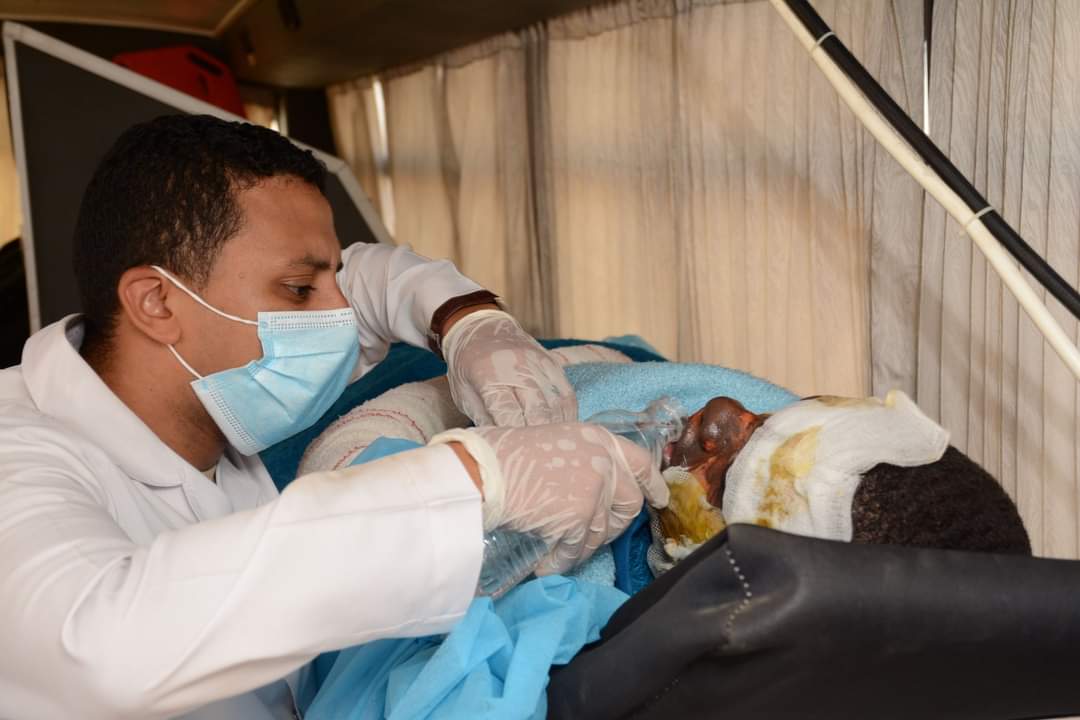 نقل مصابى إنفجار مدينة بنت بيه الليبية لتلقى العلاج بمستشفيات القوات المسلحة (1)