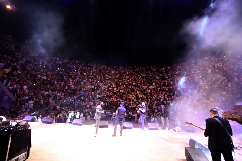 تامر حسنى يشعل أجواء مهرجان جرش بأغانى ألبومه الجديد (1)