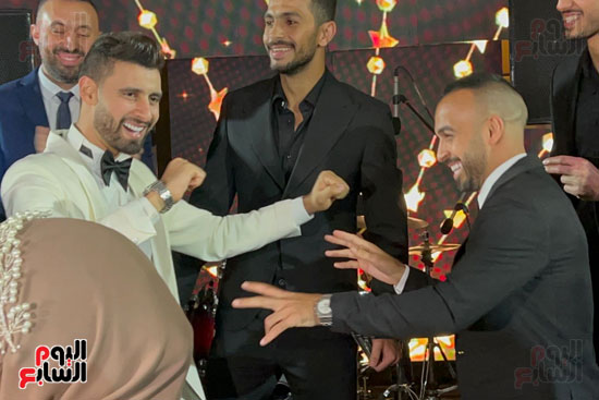 باهر المحمدي لاعب الإسماعيلي يحتفل بزفافه (11)