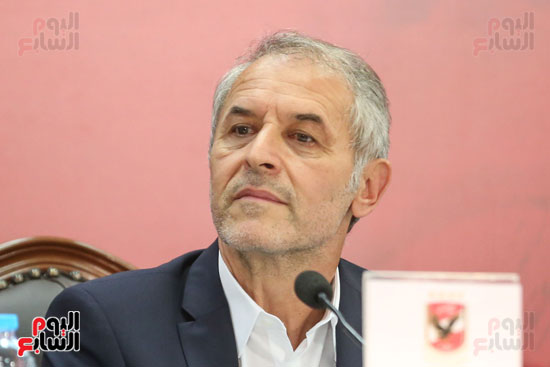 The press conference to announce the new technical director of Al-Ahly Club (13)