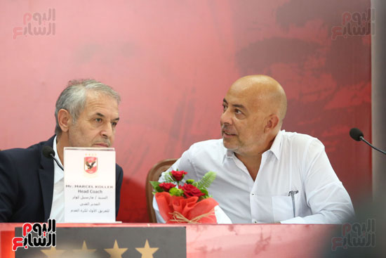 The press conference to announce the new technical director of Al-Ahly Club (12)