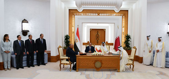 زياره الرئيس السيسي الى قطر (3)