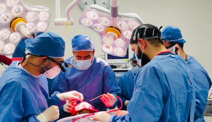 جانب من إجراء العمليات المختلفة لجراحة الوجه والفكين بالمجمع الطبى بالإسماعيلية (3)