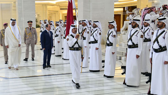 زياره الرئيس السيسي الى قطر (4)