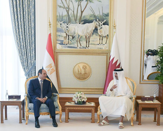 زياره الرئيس السيسي الى قطر (1)