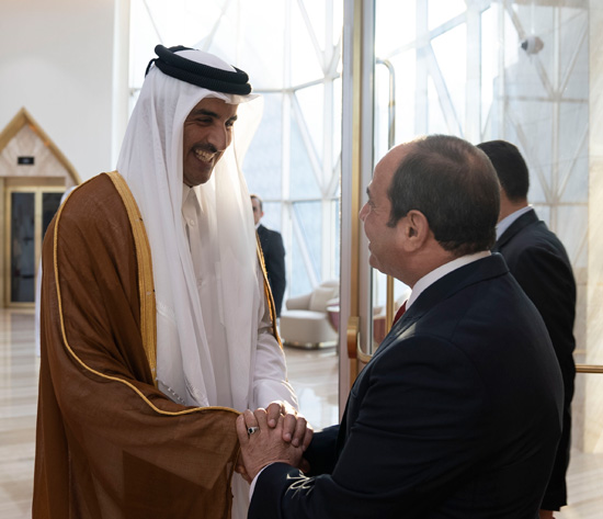 استقبال-الرئيس-القطرى-للرئيس-السيسي