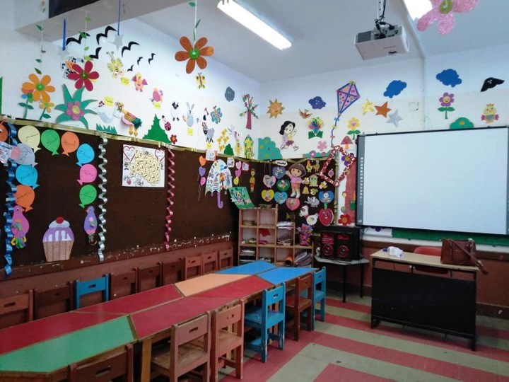 فصل تعليمي لإحدي مدارس بورسعيد