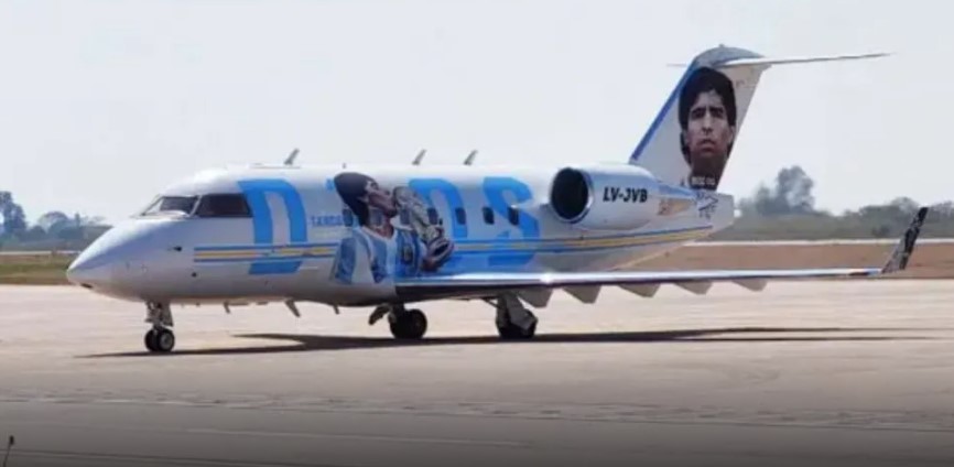 L'avion de Maradona 