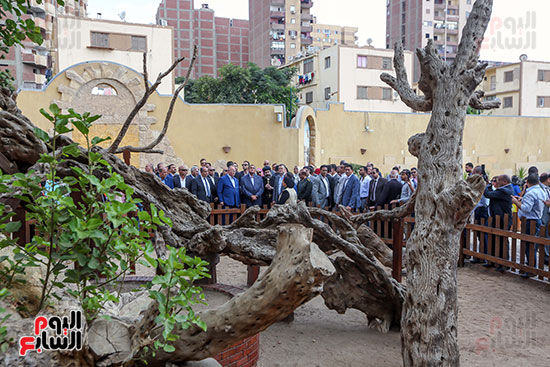 وزيرا السياحة والتنمية المحلية ومحافظ القاهرة يفتتحون حديقة شجرة مريم (15)