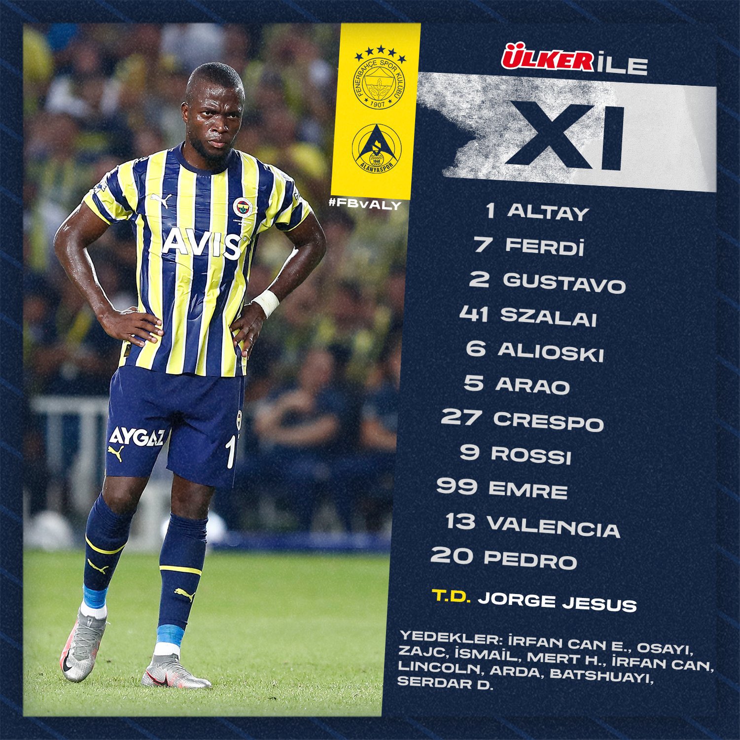 Fb 11. Fenerbahce Alanyaspor canlimac.