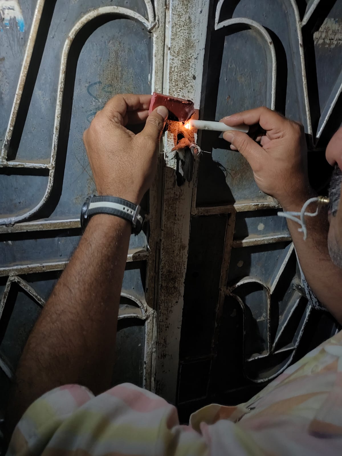 أثناء عملية التشميع أثناء عملية التشميع