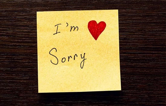 write an apology letter
