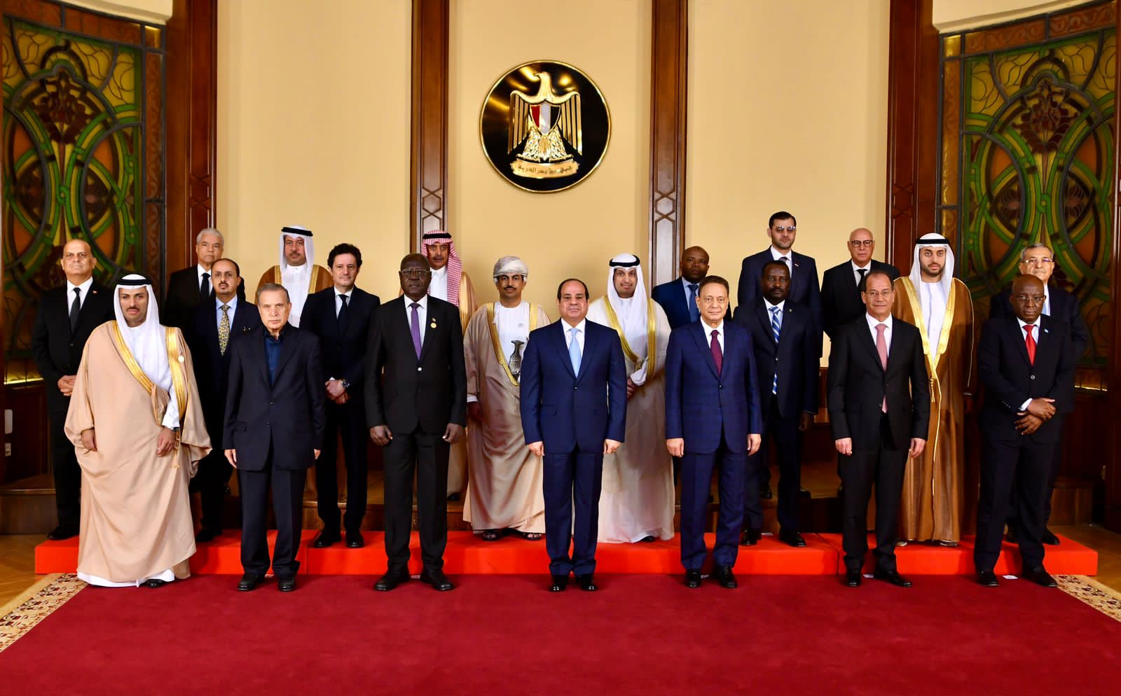 اجتماع الرئيس بوزراء الاعلام العرب (2)