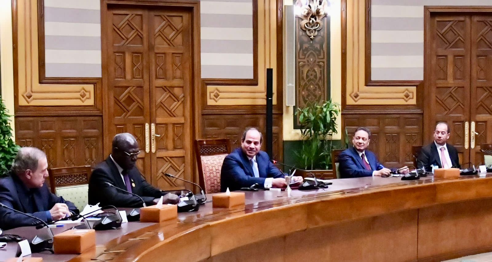 اجتماع الرئيس بوزراء الاعلام العرب (3)