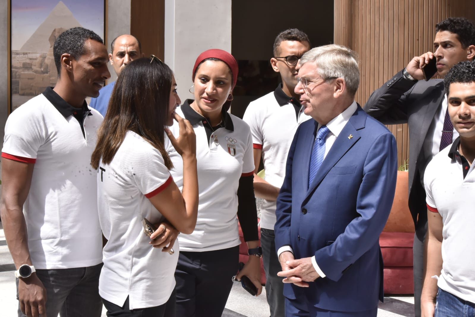 رئيس الأولمبية الدولية يزور مدينة مصر الأولمبية بالعاصمة الإدارية الجديدة (5)