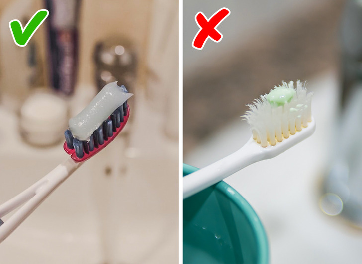 4. استمر في استخدام فرشاة أسنانك القديمة.