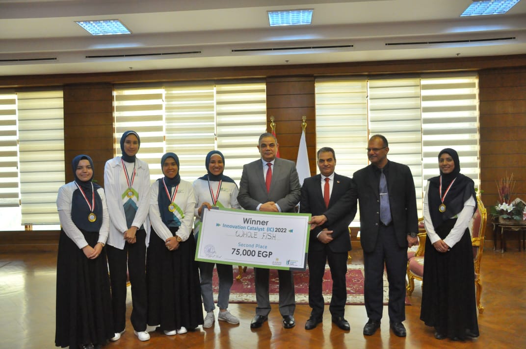 فوز فريق جامعة  كفر الشيخ بالجائزة الثانية في مسابقة صندوق رعاية المبتكرين