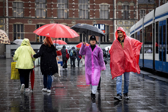 أمطار فى أمستردام