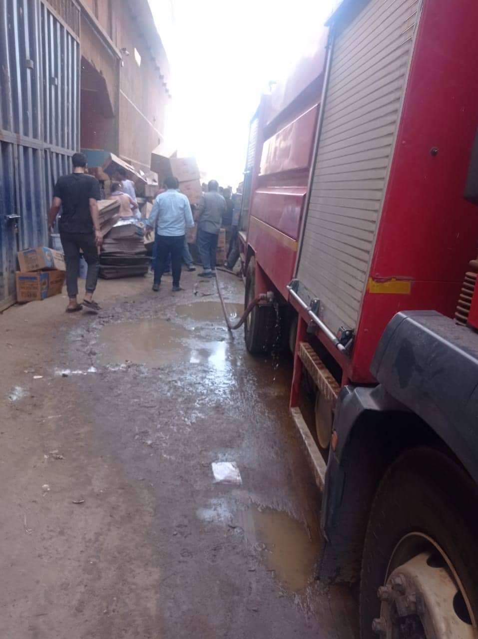 الحماية المدنية تسيطر على الحريق بمصنع أبوحوا بقليوب