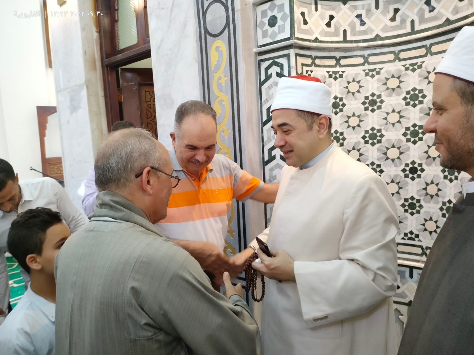 فرحة المواطنين بافتتاح المسجد