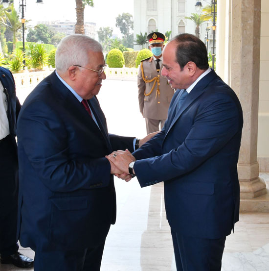 الرئيس السيسى يستقبل نظيره الفلسطينى بقصر الاتحادية (4)