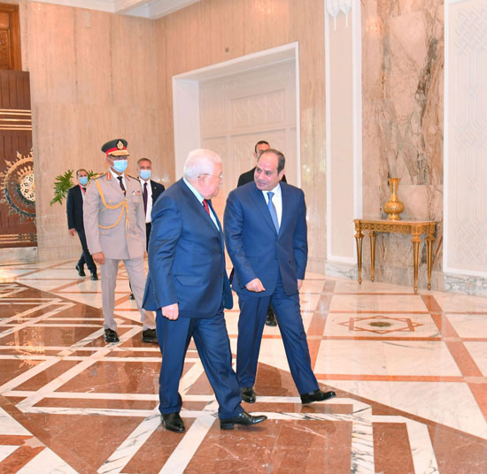 الرئيس السيسى يستقبل نظيره الفلسطينى بقصر الاتحادية (5)