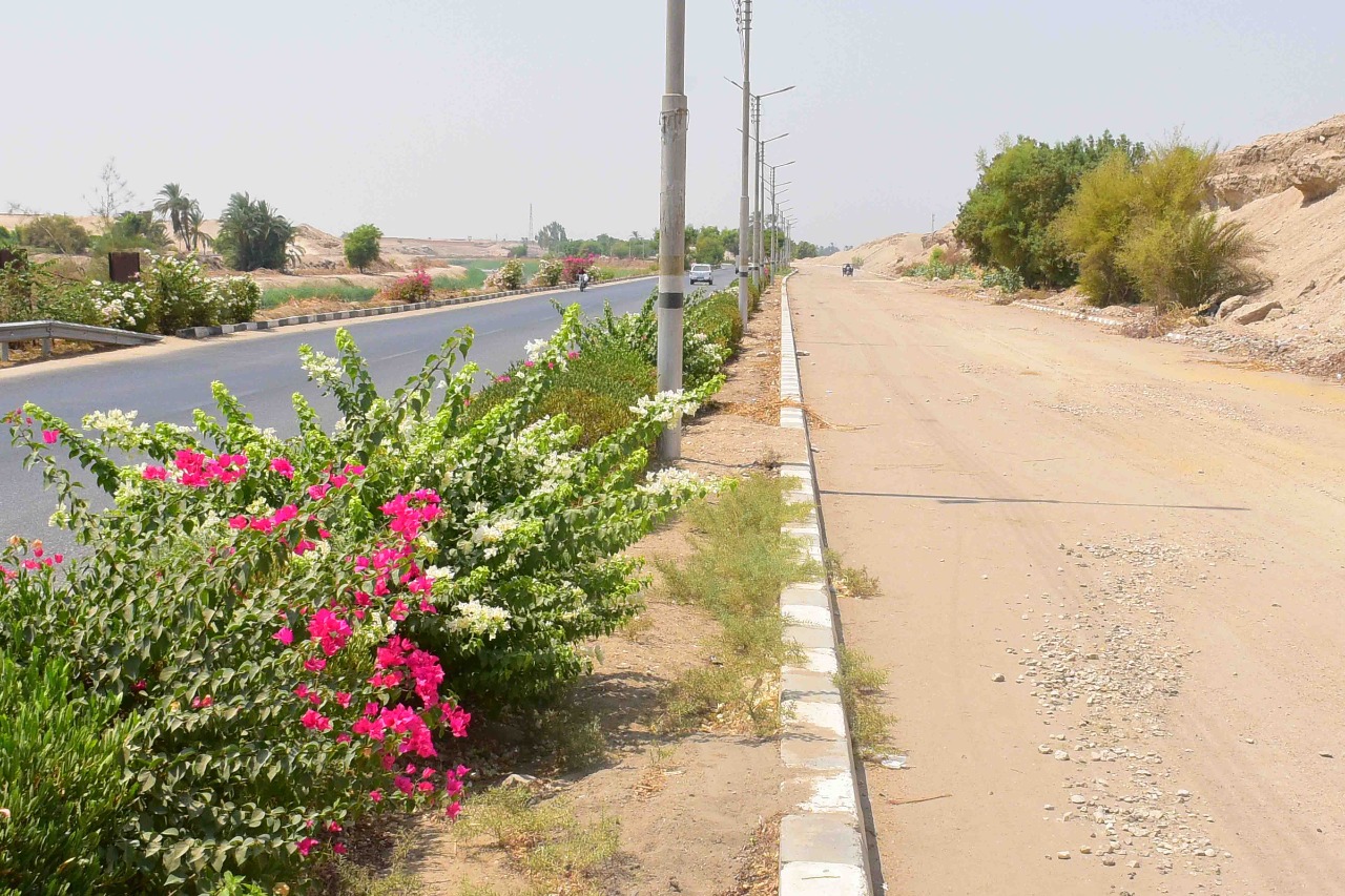 تطوير طريق المسار السياحى بمدينة الطود