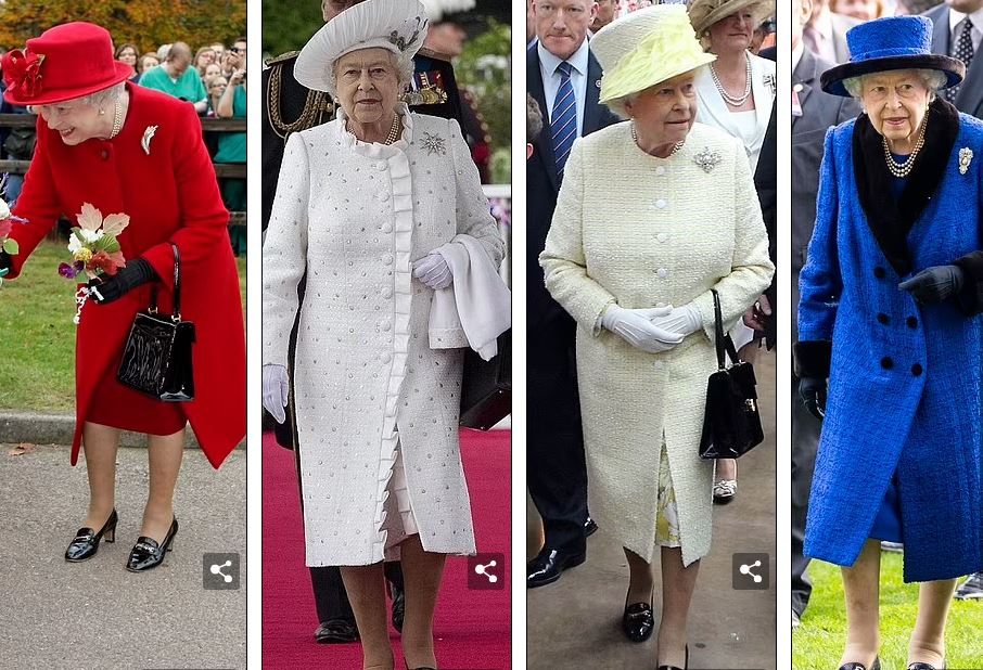 الملكة اليزابيث بحقيبة واحدة