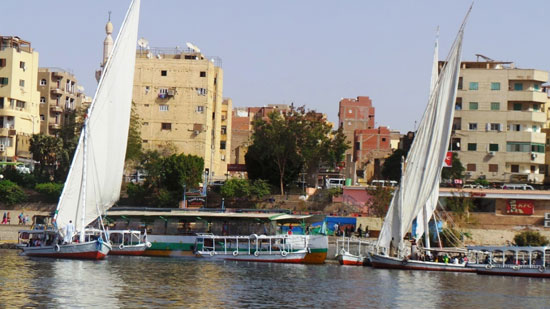 المراكب-فى-النيل-بأسوان