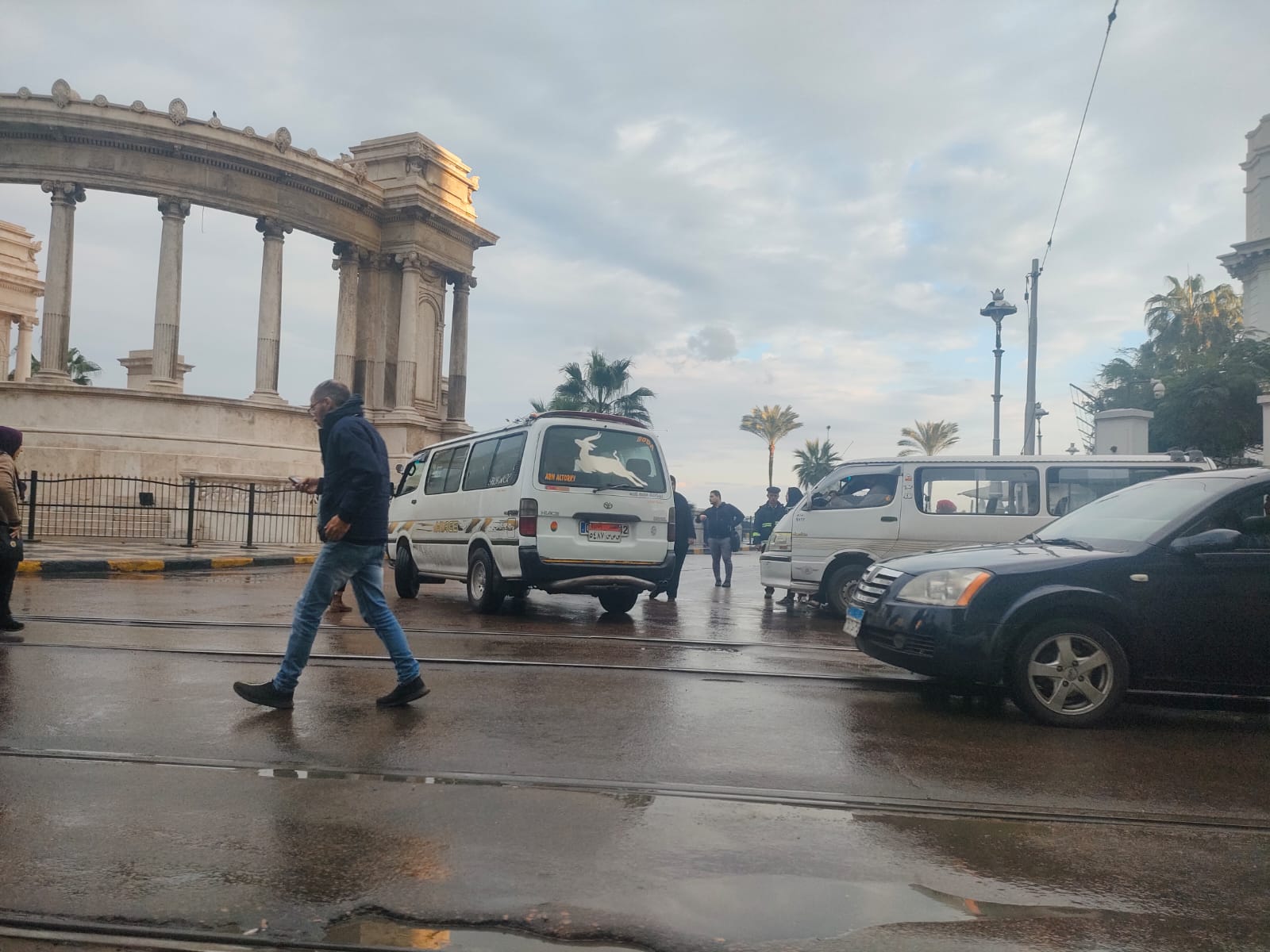 حالة الطقس وسقوط الأمطار في الإسكندرية (1)