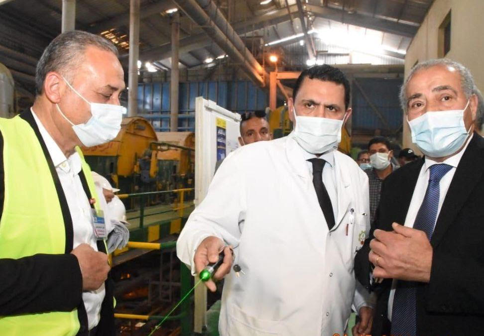 وزير التموين يتفقد تطوير مصانع الدلتا للسكر