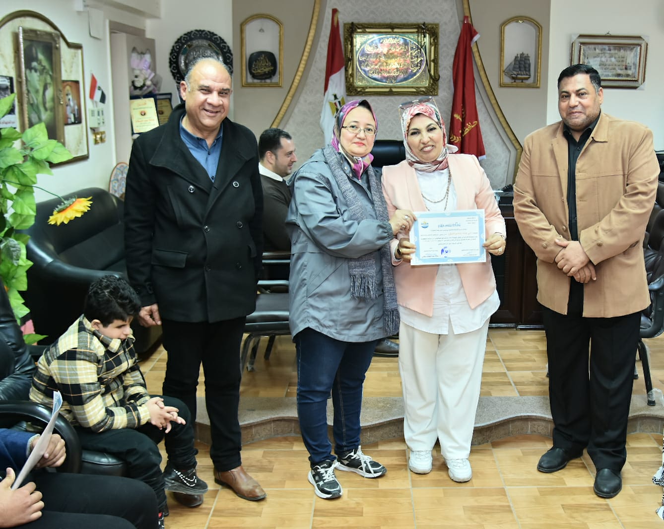 تكريم طلاب مدرسة النور للمكفوفين ببورسعيد