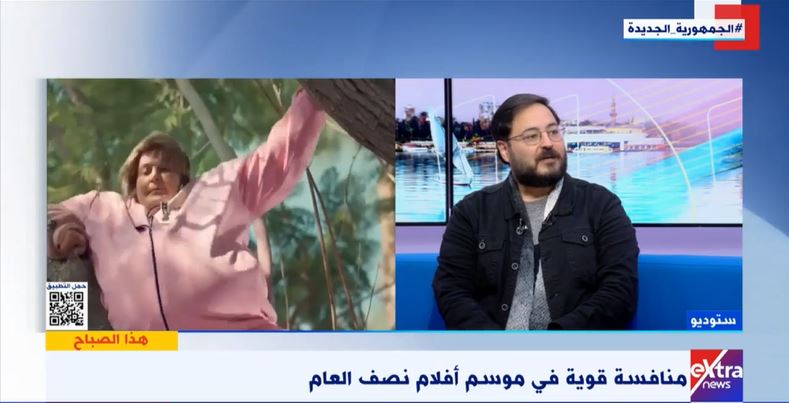 علي الكشوطي رئيس قسم الفن باليوم السابع علي شاشة Extra News  (2)