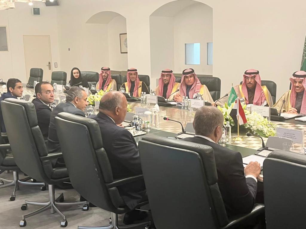 وزيرا خارجية مصر والمملكة العربية السعودية في الرياض