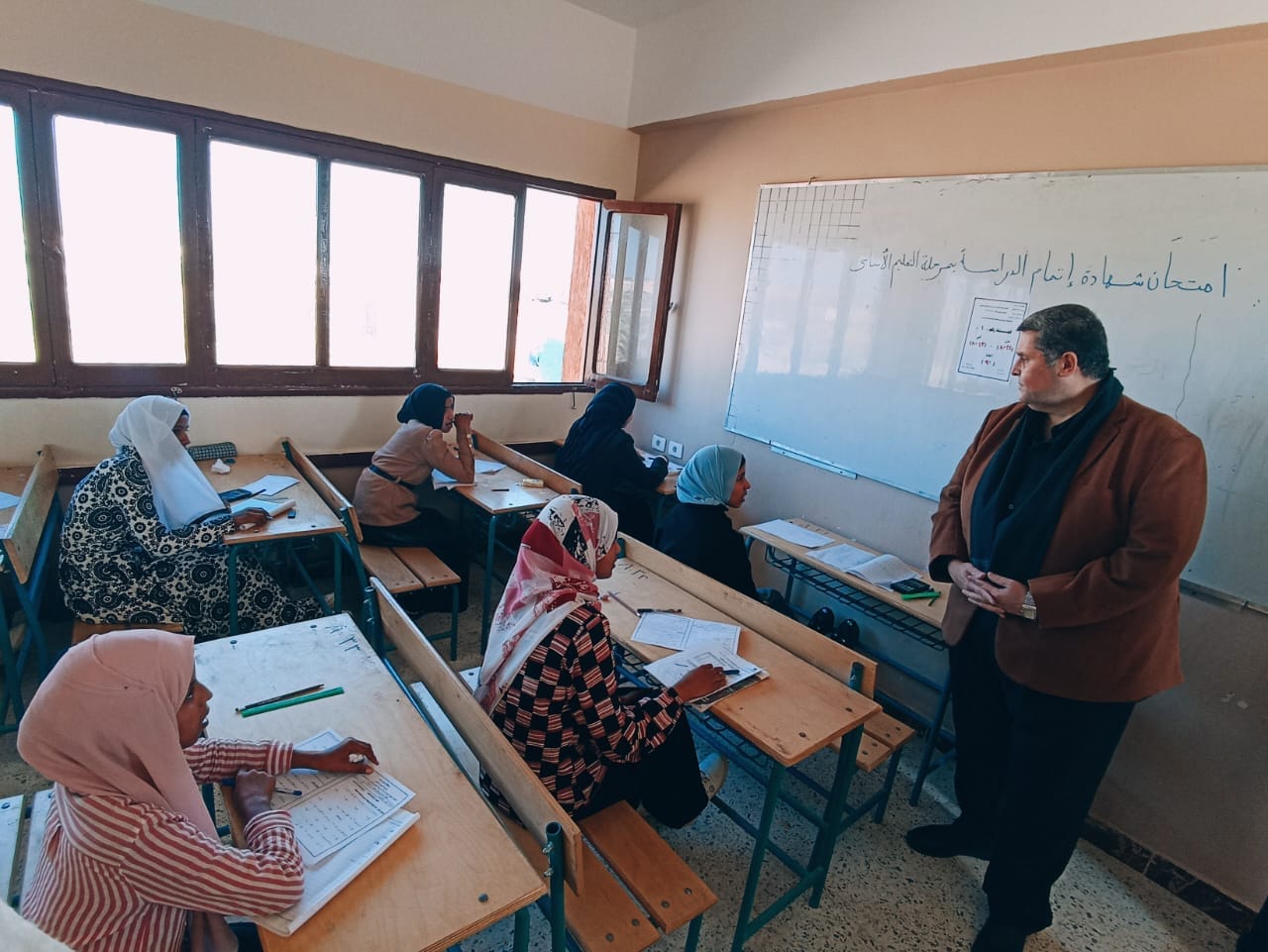 وكيل تعليم شمال سيناء يتابع الامتحانات