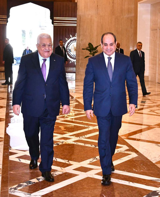قمة ثلاثية تضم الرئيس السيسى، والملك عبد الله الثانى، والرئيس عباس أبو مازن (9)